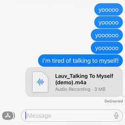 Cover art for Talking To Myself (demo)