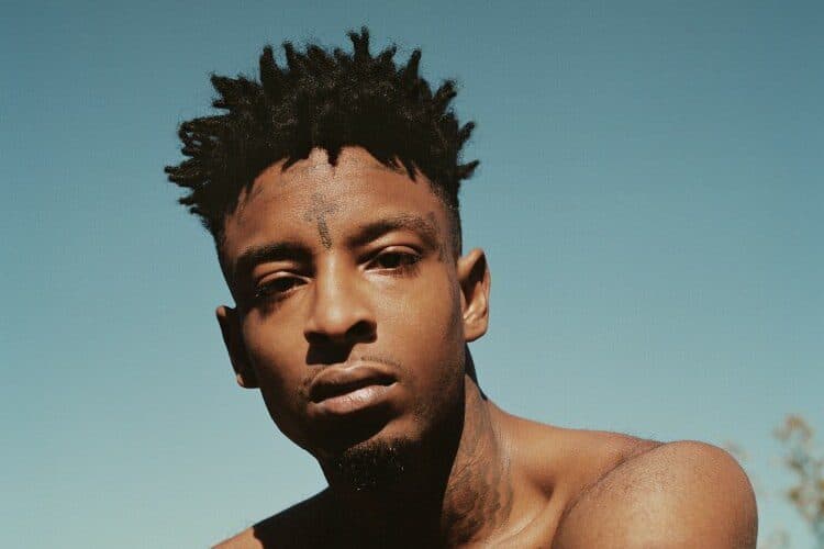 A picture of 21 Savage.